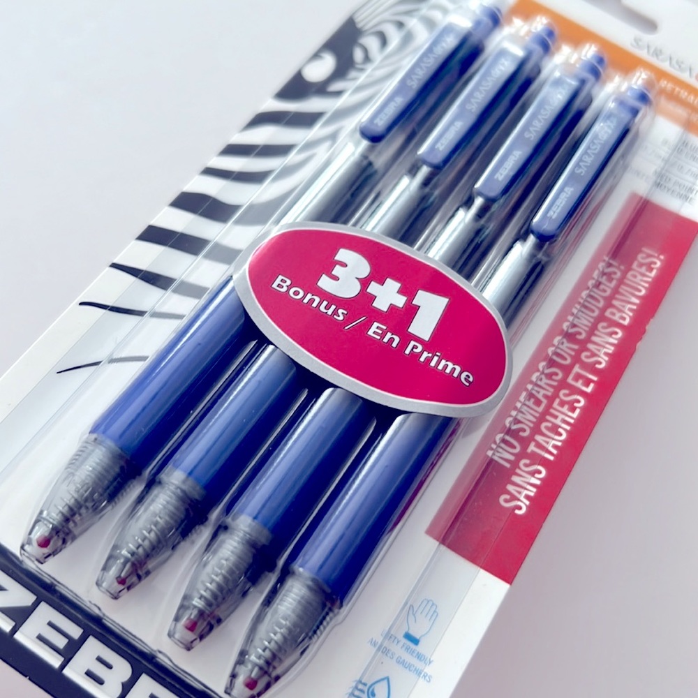 🆕 NEW Blue Gel Retractable Pen with No Smears or Smudges, Fast Dry (0.7mm)
